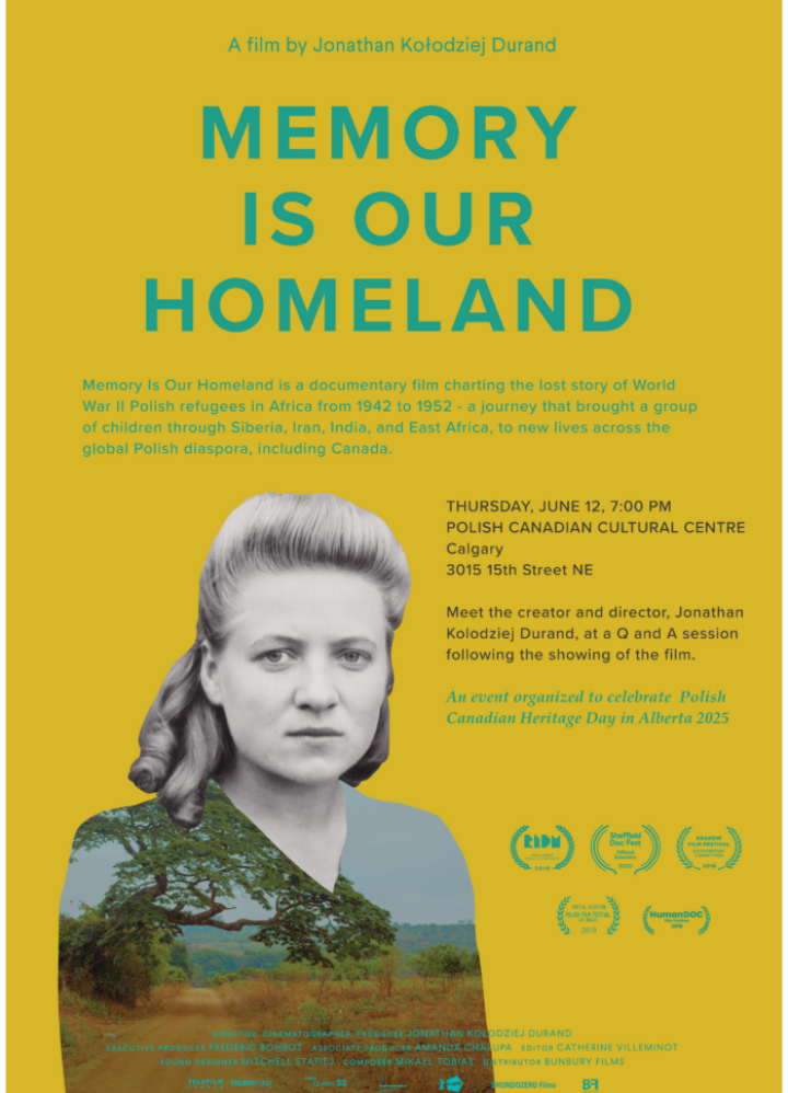 Memory is Our Homeland Calgary poster, May 11, 2025